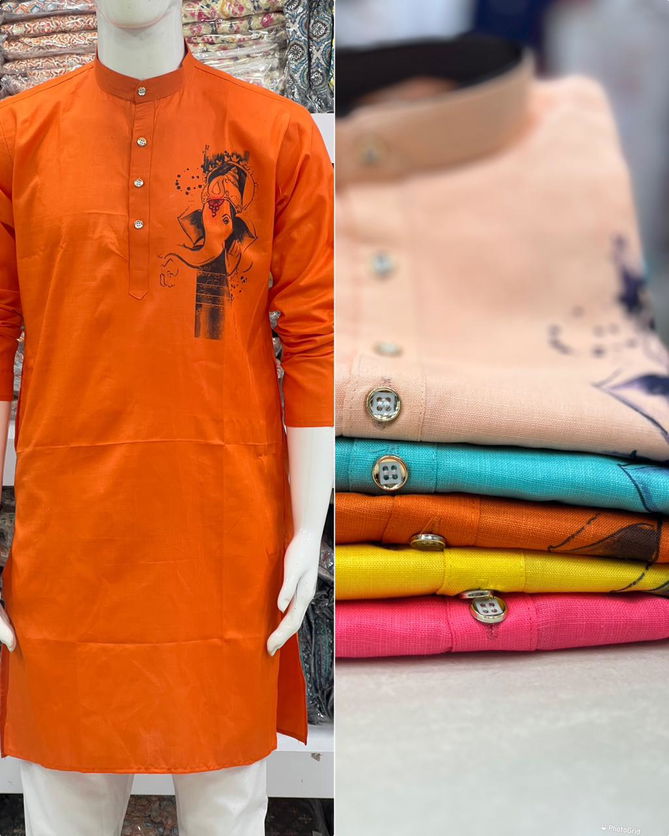 Ganpati Special 1 Festive Wear Kurta With Pajama Catalog
